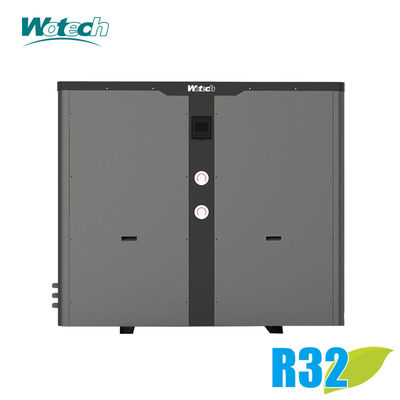 kopen Wotech 35Kw R32 Air Source Heat Pump Met Metal Housing Function Pool Waterverwarming/koeling online vervaardiging