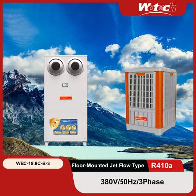 kopen Speciale aanbieding voor verdamping water koeling AC sets vloer staande Jet Flow Indoor met plastic Outdoor online vervaardiging