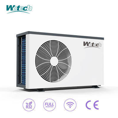 Zwemmen 12kw zwembadwarmtepomp R32 Volledige omvormer voor huishoudelijke waterstroom 4-6m3/h