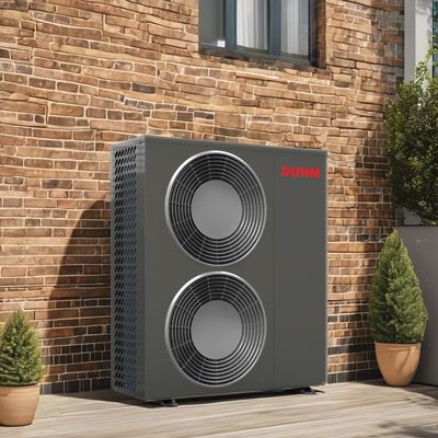 Monoblok R290 EVI Inverter Verwarming Koeling Warmwaterwarmtepomp met monoblokontwerp