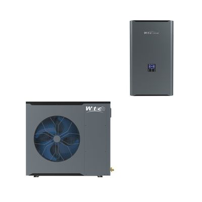 Split 8kw luchtbron warmtepomp met geavanceerde filtratie en vrijstaande installatie
