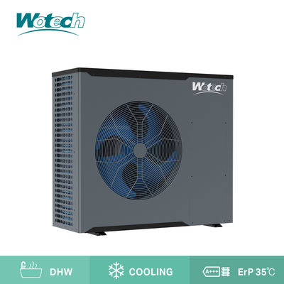 Vrijstaande 14kW DC-omvormer Temperatuur Monoblokverwarmingspompen R32 Warmteluchtpomp voor water