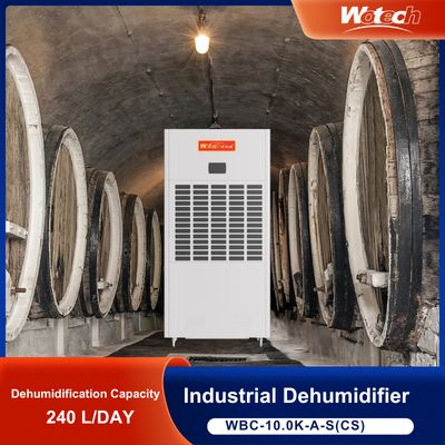 Beperkte speciale aanbieding voor 240L / dag industriële ontvochtiger voor grote ruimtes, weinig lawaai, continue afvoer voor fabriek / laboratoriumruimte
